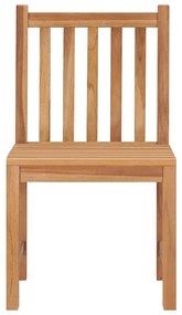 Cadeiras de jardim 8 pcs c/ almofadões madeira de teca maciça
