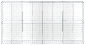 Cesto gabião com cobertura 400x50x200 cm ferro galvanizado