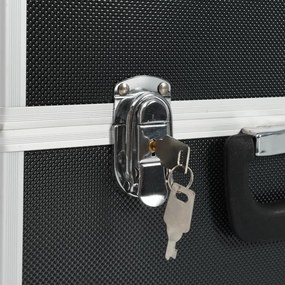 Mala para ferramentas 38x22,5x34 cm alumínio preto