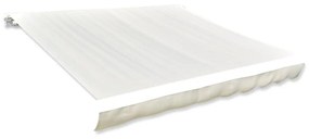 143703 vidaXL Lona para toldo creme 450x300 cm