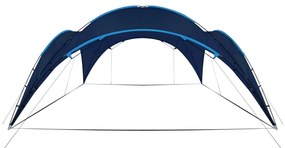 vidaXL Tenda para festas arqueada 450x450x265 cm azul-escuro