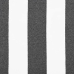 Toldo retrátil 4,5x3 m tecido e alumínio antracite e branco