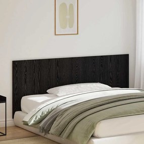 Cabeceira de Cama vidaXL Preto Carvalho 200x1,5x80 cm Madeira Reforçada