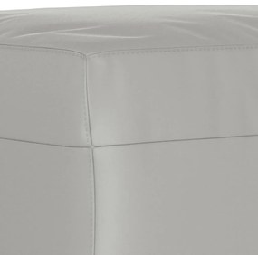 4 pcs conjunto sofás c/ almofadas tecido microfibra cinza-claro