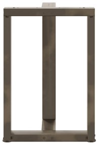 Pés de mesa de jantar em forma de T, 2 peças, preto, 60x35x(72-73) cm,