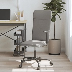 Cadeira de escritório tecido cinzento-escuro