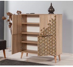 Armário Multiusos Multilux – Carvalho Sonoma – 95x111x36 cm