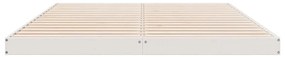 Cama de Chão vidaXL Branca 140x210 cm Madeira Sólida de Pinheiro