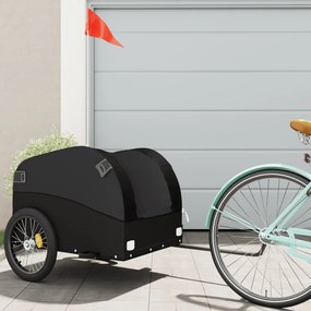 Reboque para bicicleta 45 kg ferro preto