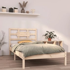 Estrutura de cama 90x200 cm madeira maciça