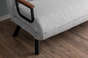 Sofá-Cama 2 Lugares Sando – Cinzento – 175x133 cm