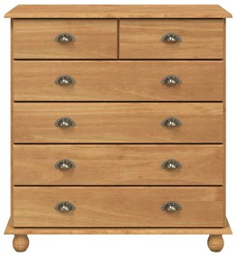 Cômoda 'ASKIM'91x40x95.5 cm Madeira Maciça de Pinho