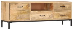 vidaXL Móvel de TV 130x30x45 cm madeira de mangueira maciça