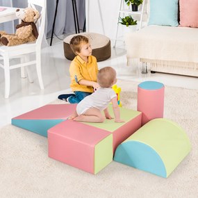 Conjunto de blocos de espuma grandes para crianças Blocos de construção Brinquedos educativos para bebés Multicolorido2