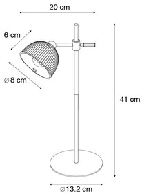 LED Candeeiro de mesa moderno branco recarregável - Moxie Moderno