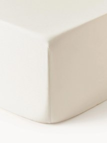 Lençol para cama de casal em cetim de algodão com elástico Premium