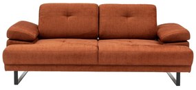 Sofá-Cama de 2 Lugares Mustang – Laranja – 199x99x83 cm