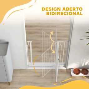 PawHut Barreira de Segurança para Cães Extensível para Escadas e Porta