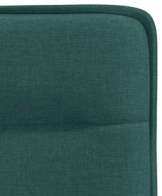Cadeiras de jantar 6 pcs tecido verde-escuro