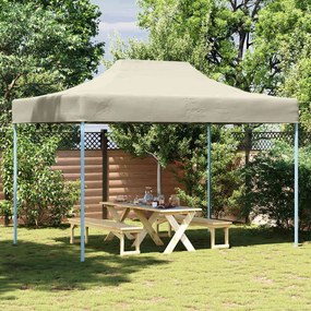 48892 vidaXL Tenda dobrável profissional para festas 3x4 m aço creme