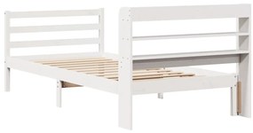 Estrutura cama c/ cabeceira sem colchão 90x190 cm branco