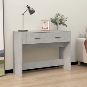 Mesa consola 100x39x75 cm derivados de madeira cinzento-cimento