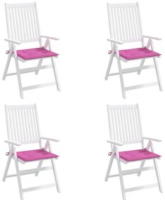 Almofadões p/ cadeira 4pcs 40x40x4 cm tecido rosa