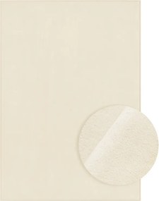 Tapete para sala de estar antiderrapante 160 x 230 cm bege cappuccino