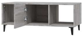 Mesa de centro 102x50x40cm derivados de madeira cinzento sonoma