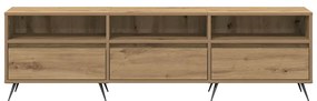 Cabide de TV Carvalho Artisan 150x30x44,5 cm Madeira de Engenharia