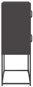 Aparador alto 68x39x107 cm aço preto