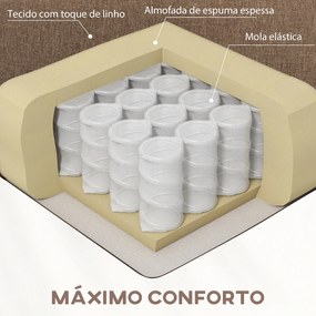 Poltrona Relax Reclinável até 155° Poltrona Reclinável Manual para Pessoas com Altura Inferior 195 cm 67x87x98 cm Castanha