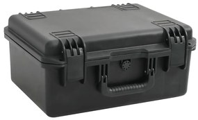 vidaXL Mala de viagem portátil 49x38x23 cm PP preto