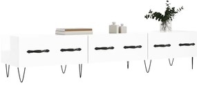 Móvel de TV 150x36x30 cm derivados de madeira branco brilhante