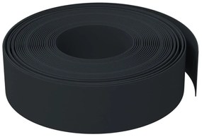 Bordas de jardim 2 pcs 10 m 15 cm polietileno preto