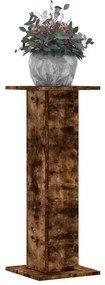 vidaXL Suportes p/ plantas 2 pcs 30x30x80 cm derivados de madeira