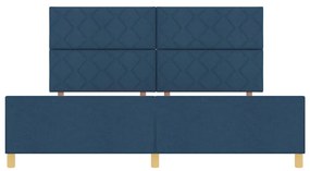 Cama vidaXL Azul 200x200 cm em Tecido