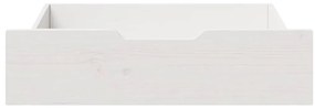 Gavetas para cama 2 pcs 65x55x17 cm pinho maciço branco
