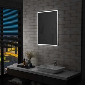 vidaXL Espelho de parede LED para casa de banho 60x80 cm