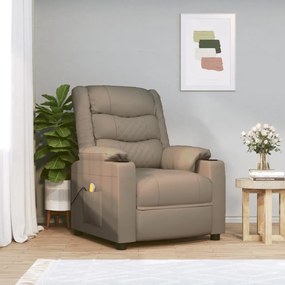 Cadeira de massagens couro artificial cappuccino
