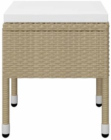 5 pcs conjunto de jantar para jardim bege