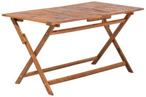 Conjunto de jardim em madeira de acácia mesa e 6 cadeiras CENTO Beliani