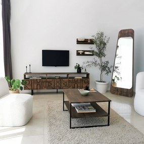 Mesa de Café Neta – Nogueira – 85x40x60 cm