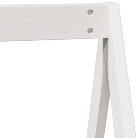 Telhado de cama infantil 199x95,5x88 cm pinho maciço branco