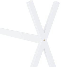 Estrutura de cama para crianças 90x200 cm pinho maciço branco