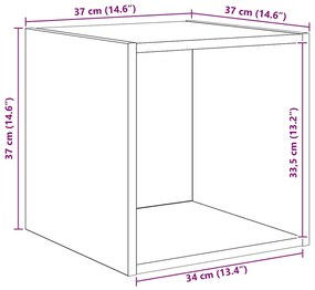 Conjunto de Estantes para TV 4 pcs carvalho artisiano