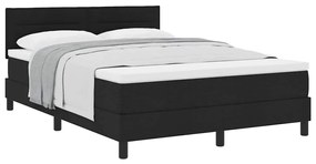 Cama Box com Colchão Preta 160x200 cm Tecido