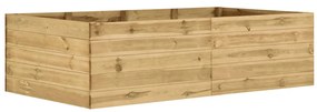 vidaXL Canteiro elevado para jardim 200x100x54 cm pinho impregnado