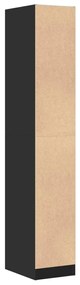 Armário boticário 30x41x174,5 cm derivados de madeira preto