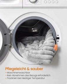 Manta para cães S 90 x 65 cm lavável na máquina cinzento